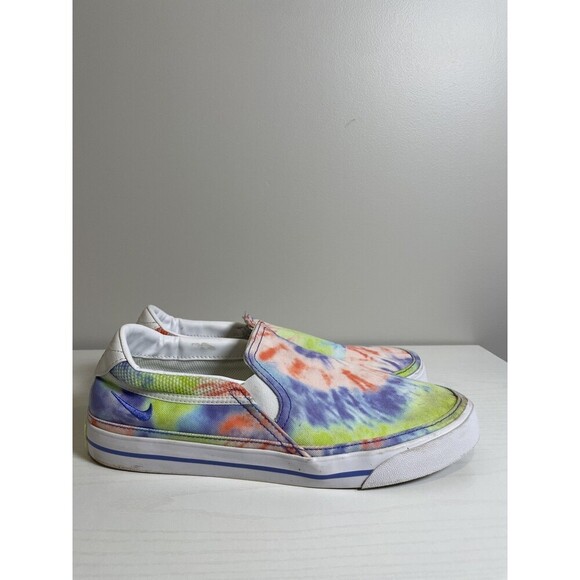 Nike Women's Size 11 Court Legacy CZ1752-900 Multicolor Tie Dye Slip On Sneakers - Picture 3 of 10